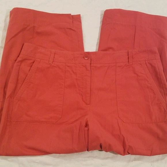 Talbots Pants - Talbots Heritage pink cropped pants Size 14